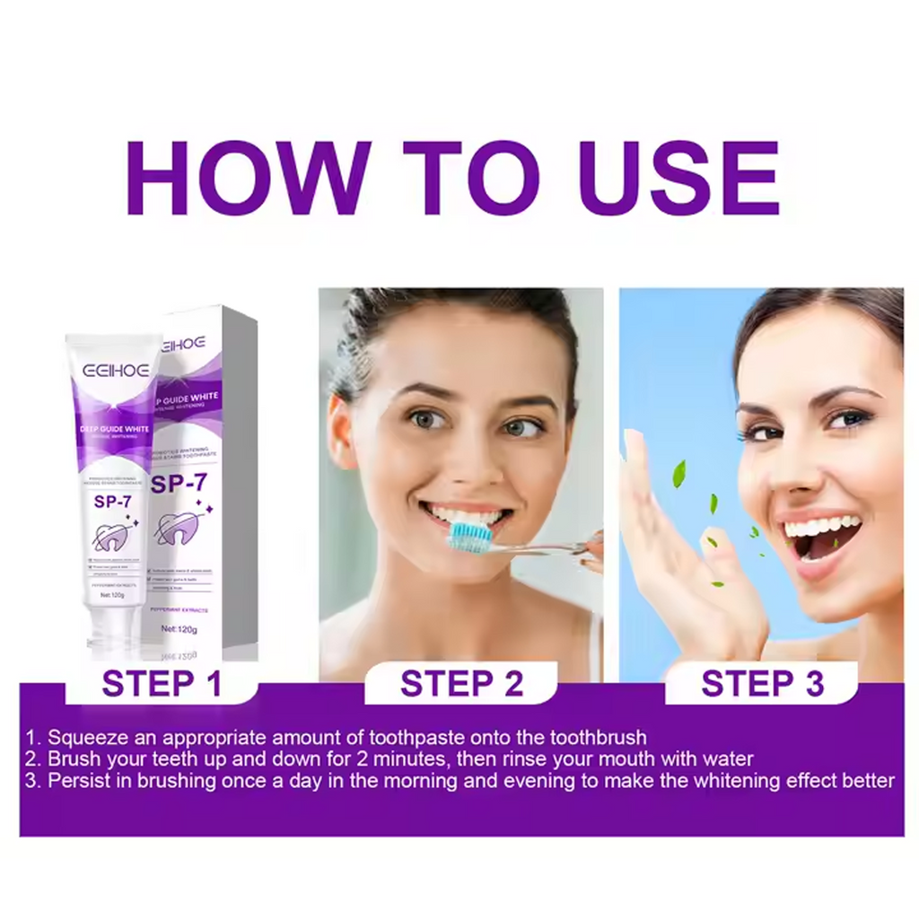 How to use a Eelhoe Deep Guide White Toothpaste SP-7