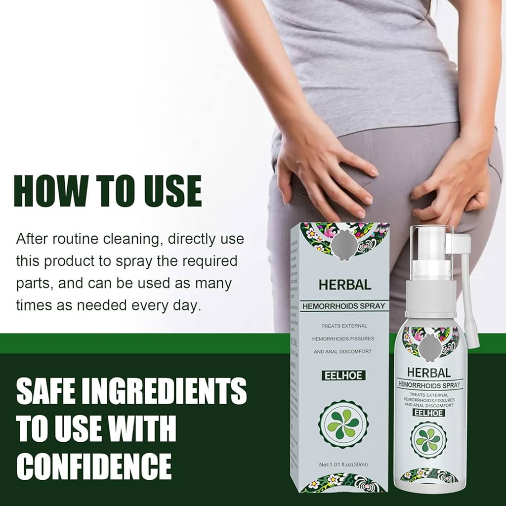 How to use a Eelhoe Herbal Hemorrhoids Spray