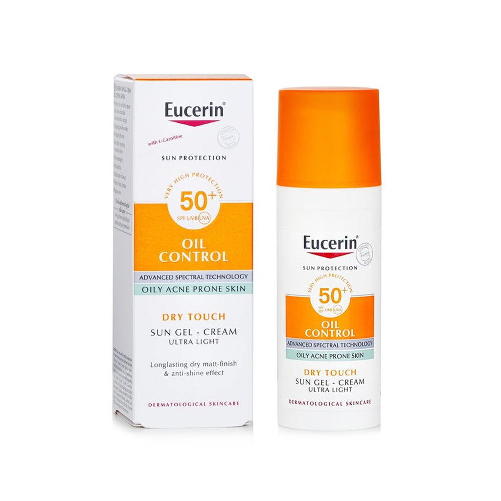 Eucerin Ultra Light SPF 50+ UVB UVA Sun Gel Cream For Oil Control Skin - 50ml