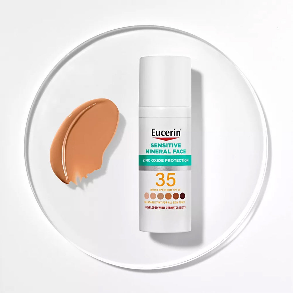 Eucerin Sensitive Mineral Face Tinted Sunscreen Lotion -50ml