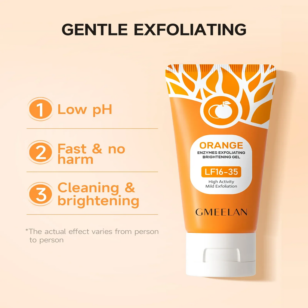 Key Benefits of using GMEELAN Orange Enzymes Exfoliating Brightening Gel