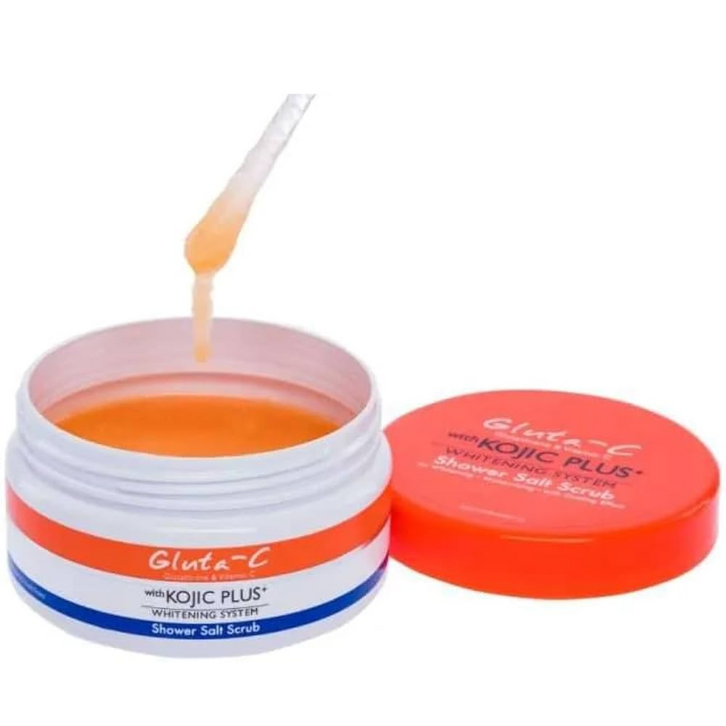 Gluta-C with Kojic Plus Shower Salt Scrub available on Qasr Jamal Store