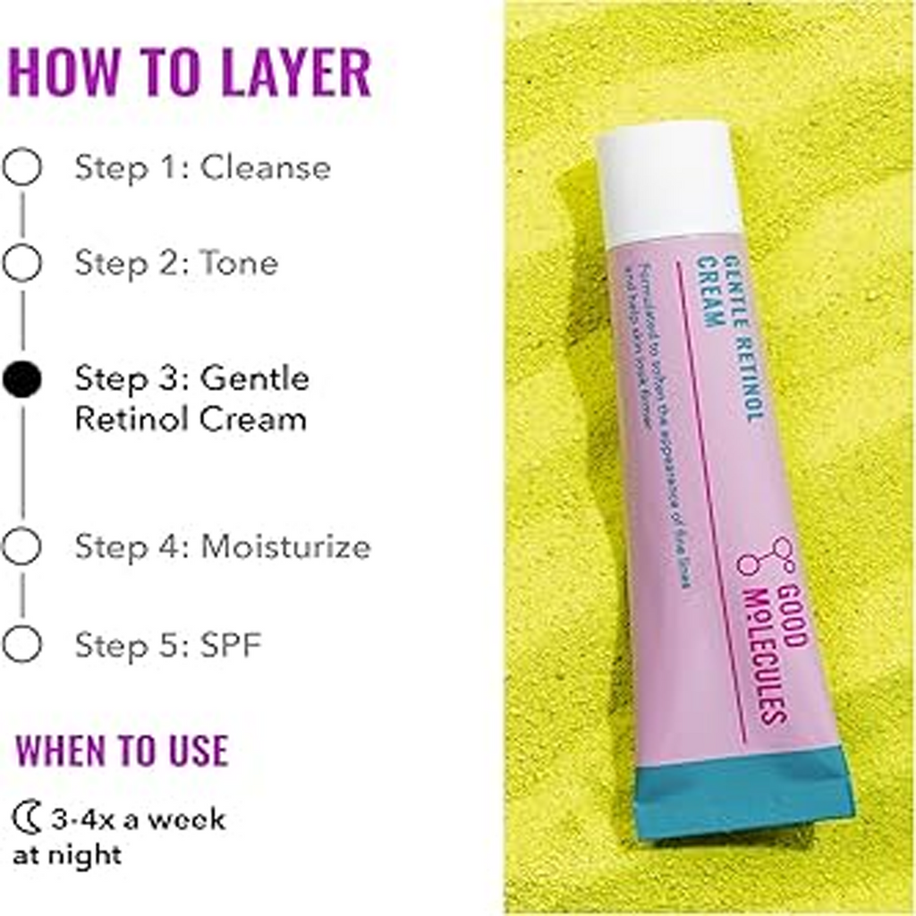 How to use a Good Molecules Gentle Retinol Cream 
