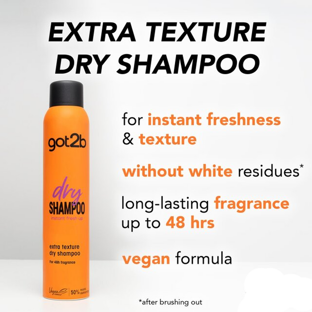 Key Benefits of Got2b Dry Shampoo Extra Texture Grapefruit and Amber