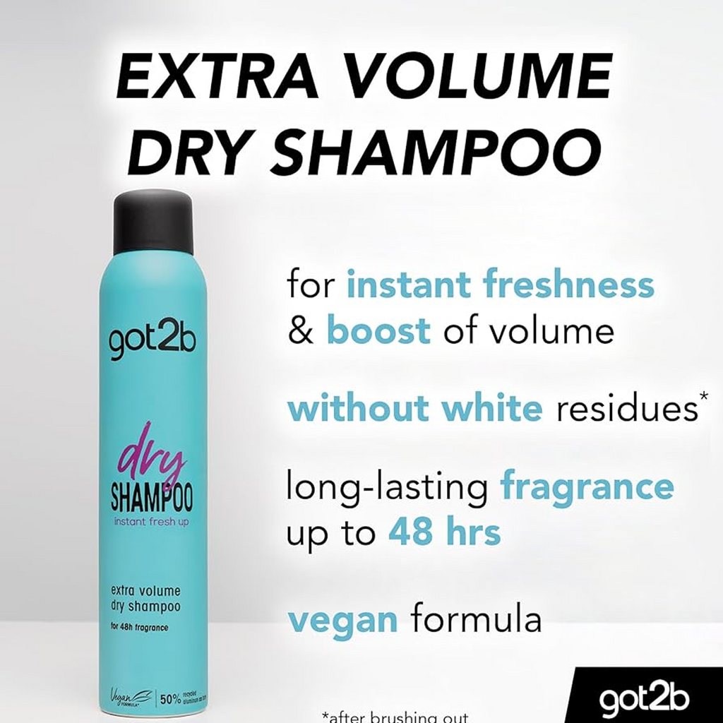 Key Benefits of Got2b Dry Shampoo Instant Fresh Up Extra Volume