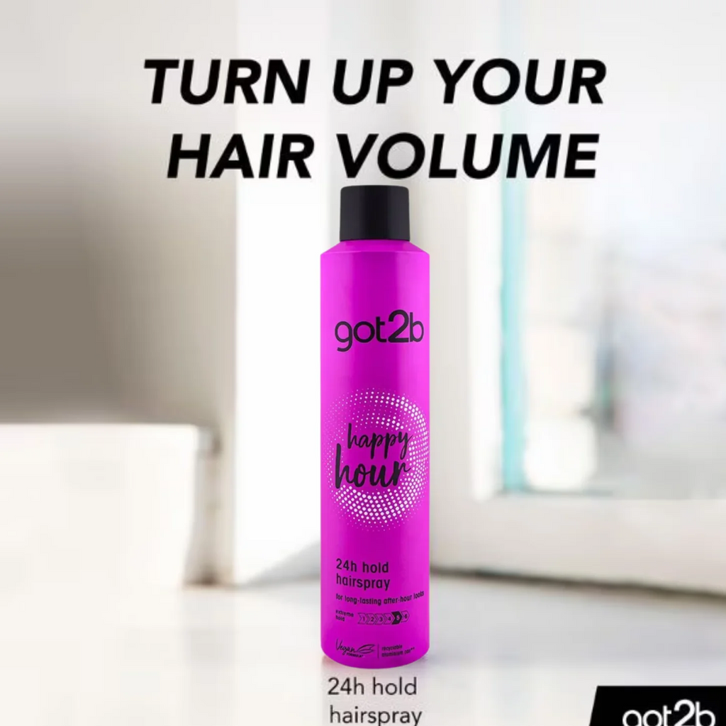 Got2b Happy Hour 24H Hold Hairspray available on Qasr Jamal Store