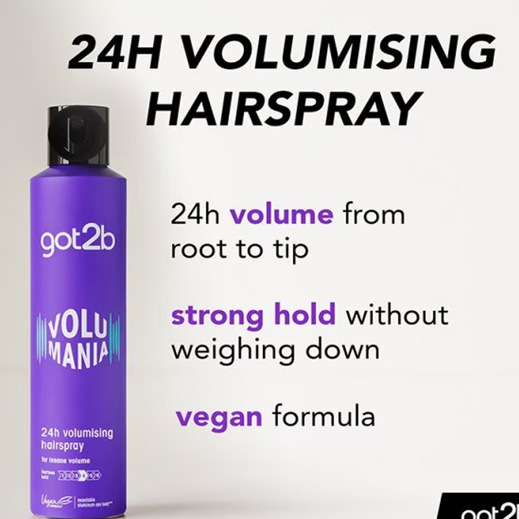 Key Benefits of Got2b Volumania 24h Volumizing Hairspray 