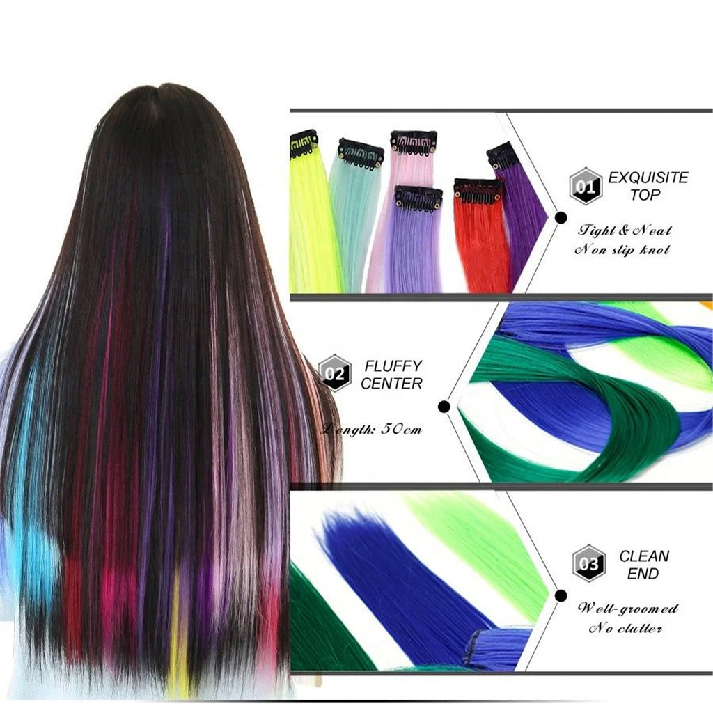 Color Hair Clip-in Extensions