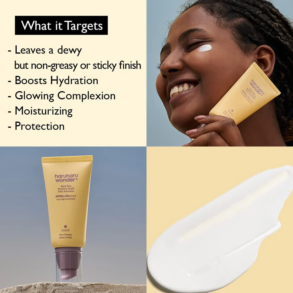 The Key Benefits of using Haruharu Wonder Black Rice Moisture Airyfit Daily Sunscreen
