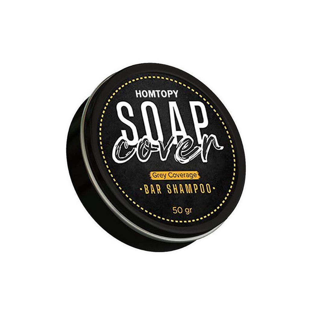 The product of Homtopy Soap Cover Grey Coverage Bar Shampoo 