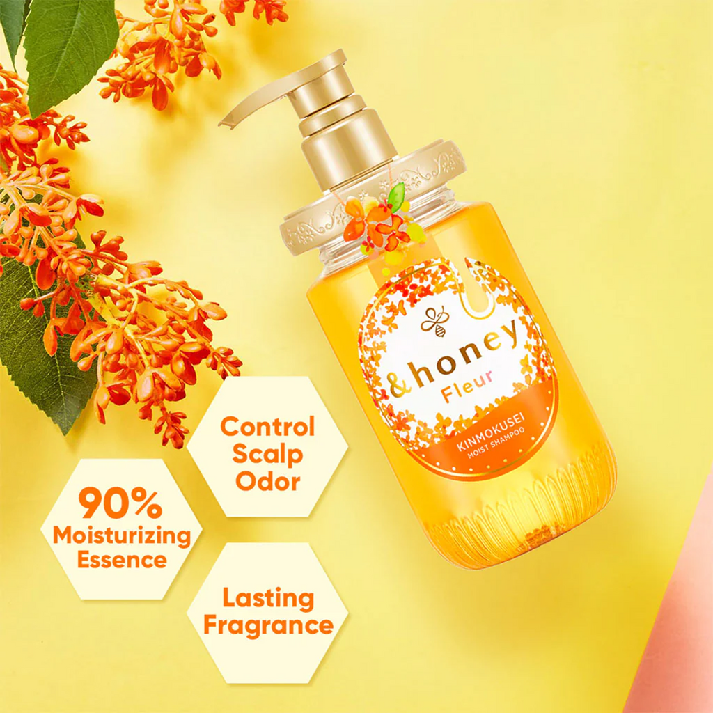 Key benefits of &Honey Fleur Kinmokusei Moist Shampoo
