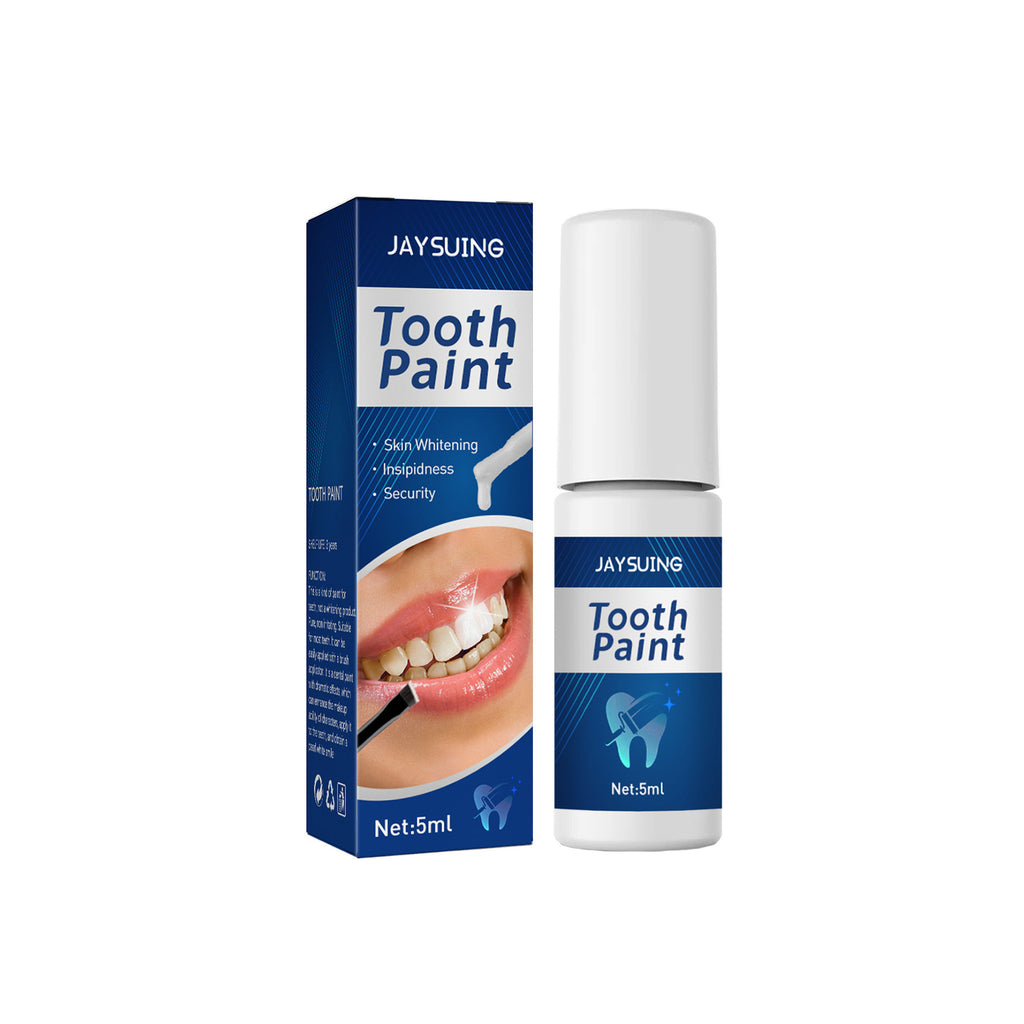 Jaysuing Tooth Paint - 5ml. Removes coffee, tea, and wine stains. Herbal extraction for whitening and gum protection.