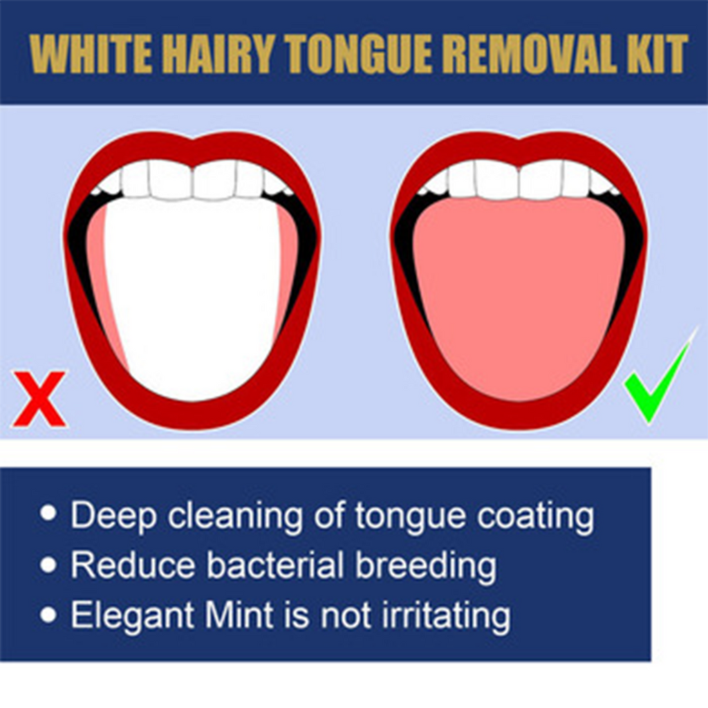 Jaysuing White Hairy Tongue Removal Kit - Oral care solution for all ages.