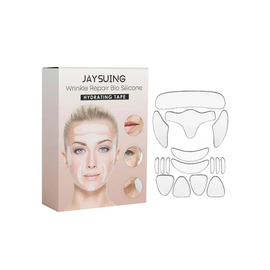  Jaysuing Wrinkle Repair Bio Silicone Hydrating Tape. Visibly reduces wrinkles. Formulated with natural plant extracts.