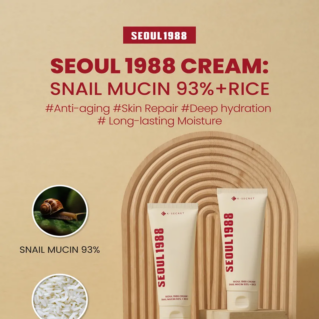 Key Benefits of K-SECRET Seoul 1988 Snail Mucin 93% Cream