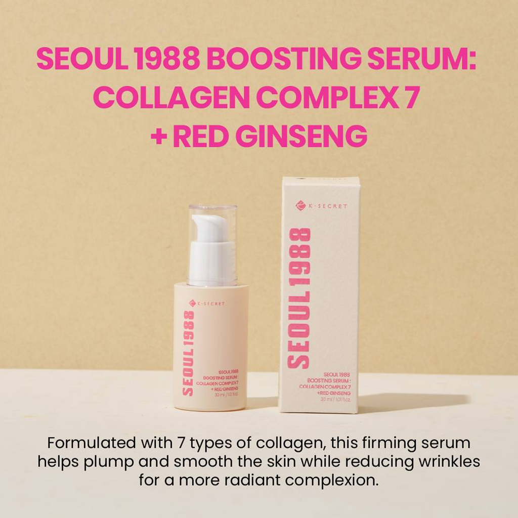 Advantages of K-Secret Seoul 1988 Boosting Serum Collagen Complex 7 + Red Ginseng