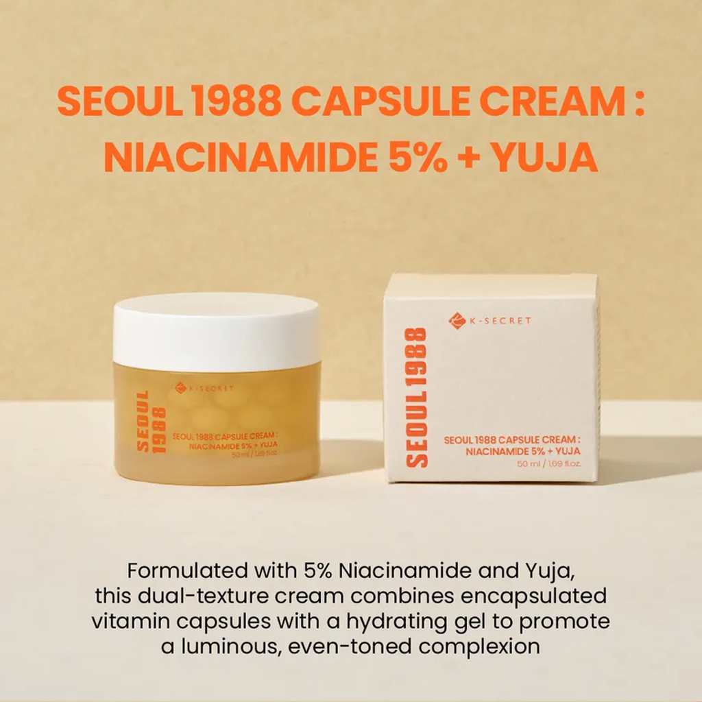 The Key Benefits of K-Secret Seoul 1988 Capsule Cream Niacinamide 5% + Yuja