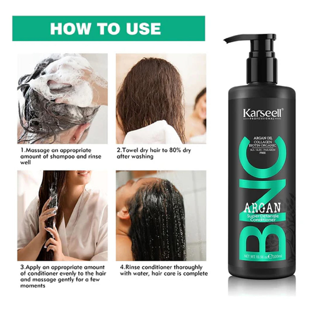 How to use a Karseell BNC Argan Super Detangle Conditioner