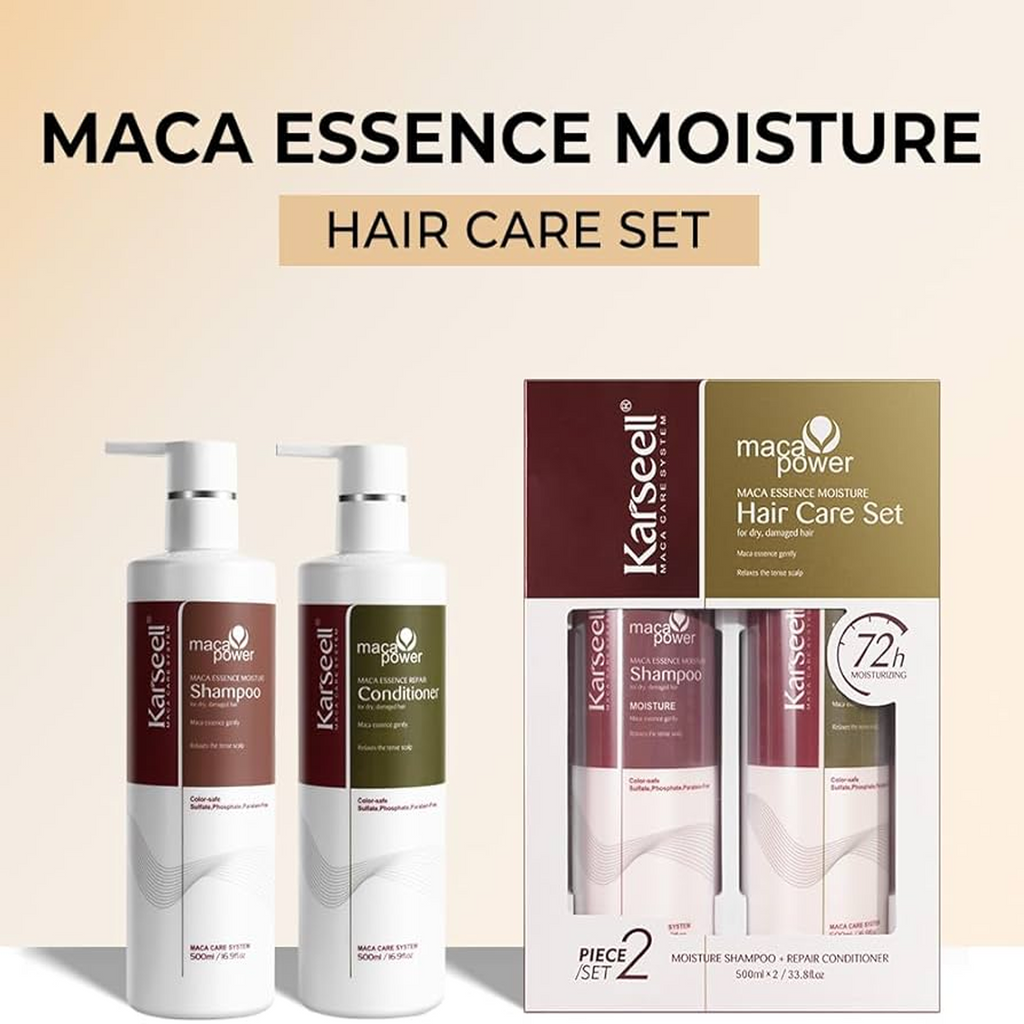 Karseell Maca Essence Moisture Hair Care Set available on qqasr jamal store