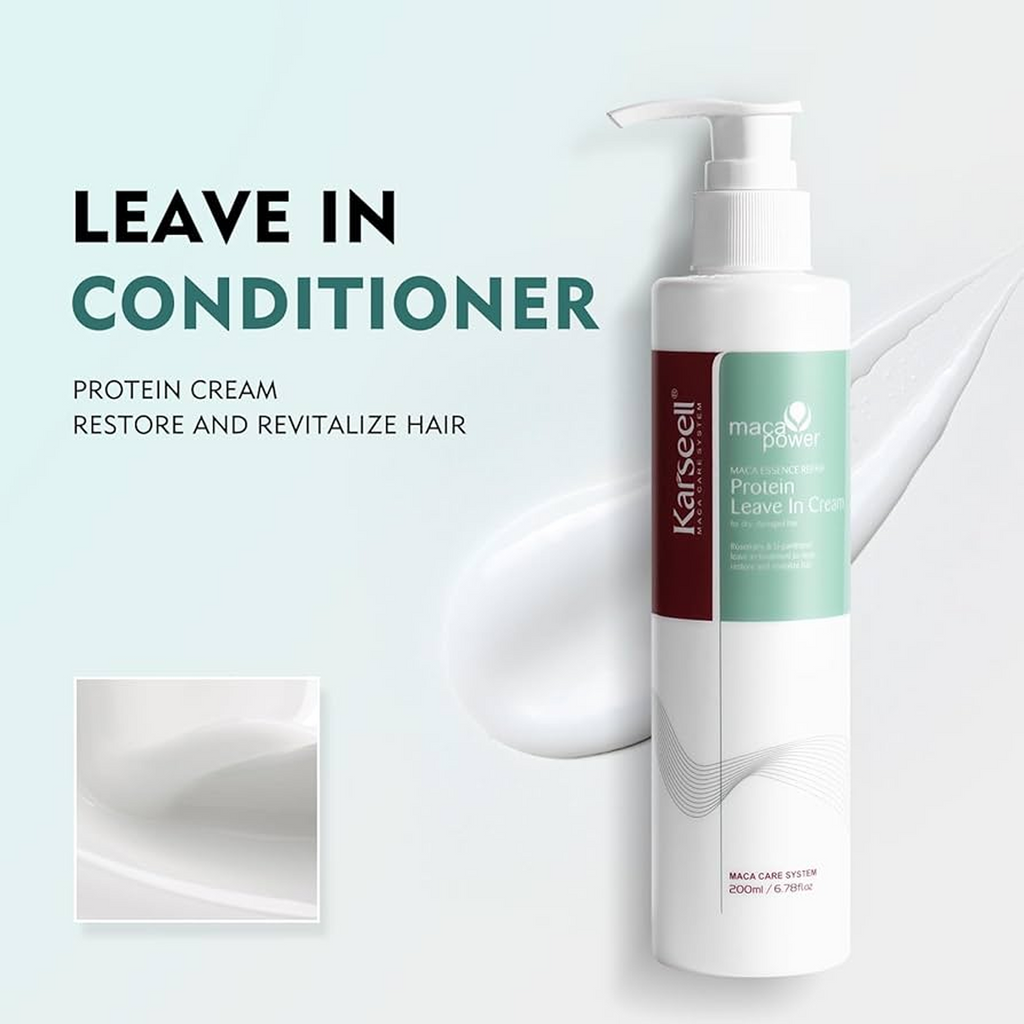 Karseell Maca Power Essence Protein Leave in Cream is good for all hair types