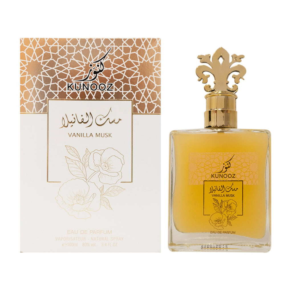 Kunooz Vanilla Musk Eau De Parfum available on Qasr Jamal Store