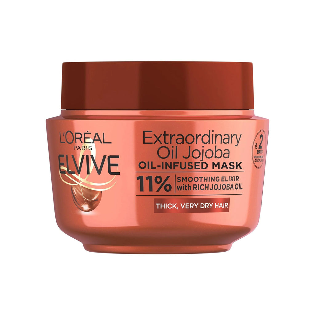 The product of L'Oréal Paris Elvive Extraordinary Oil Jojoba Oil-Infused Hair Mask 11%