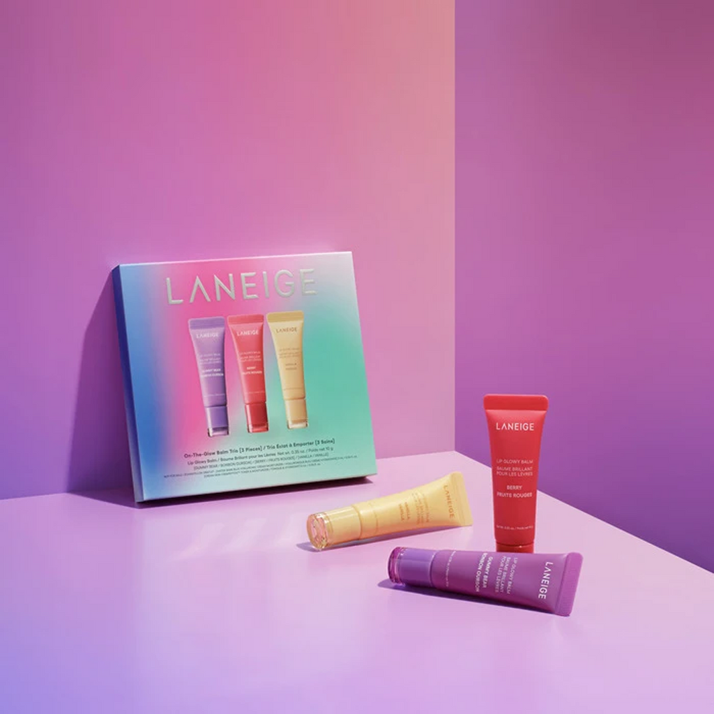 Laneige On The Glow Balm Trio available on Qasr Jamal Store