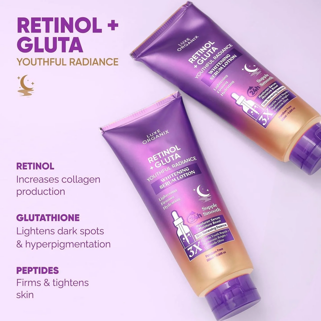 The Key Benefits of Luxe Organix Retinol + Gluta Youthful Radiance Whitening Serum Lotion