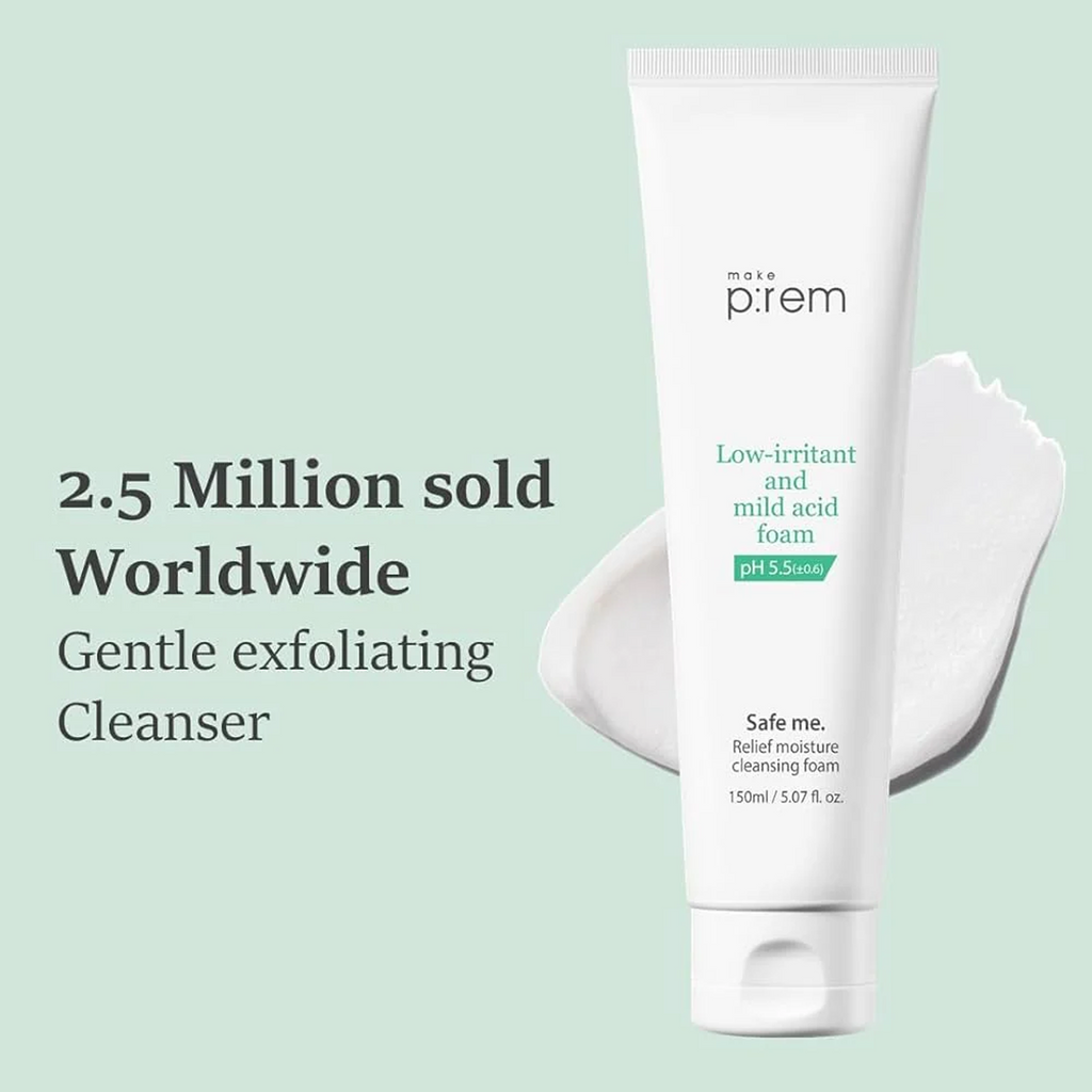 Advantages of using Make P:rem Low Irritant Mid Acid Cleansing Foam 