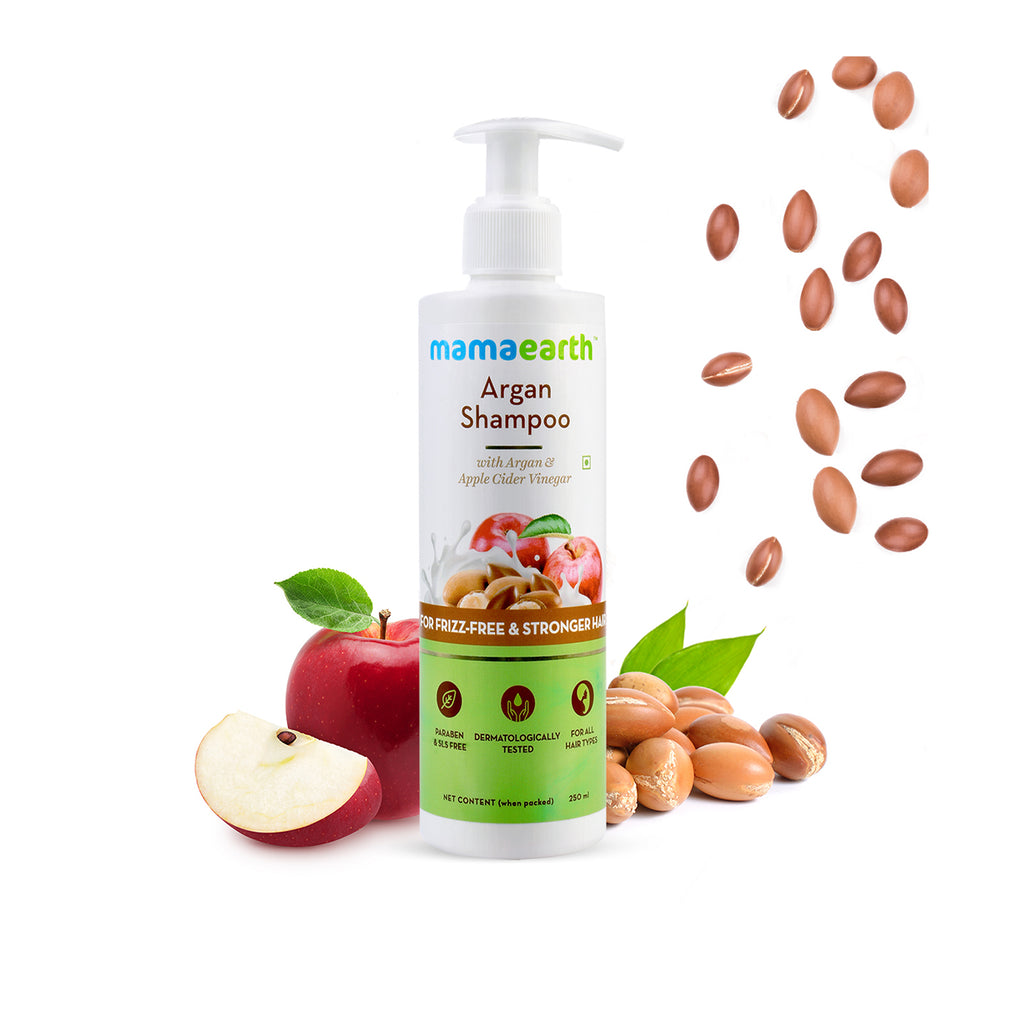MamaEarth Argan Shampoo for Frizz-free and Stronger Hair - 250 ml