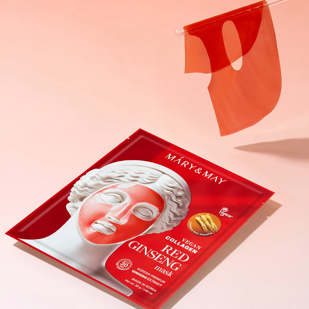 Key Benefits of using Mary&May Vegan Collagen Red Ginseng Mask