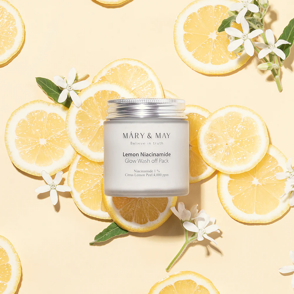 Key Benefits of using Mary&May Vegan Lemon Niacinamide Glow Wash Off Pack