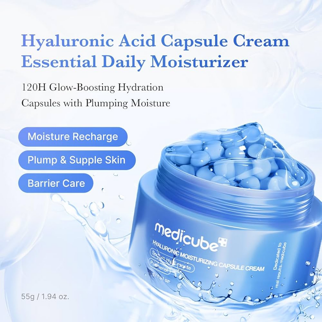Advantages of using Medicube Hyaluronic Moisturizing Capsule Cream