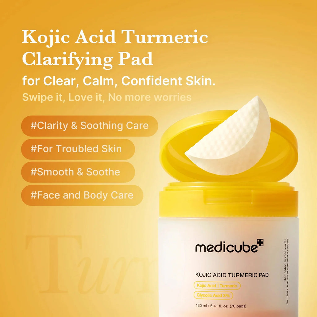 Key Benefits of Medicube Kojic Acid Turmeric Pad