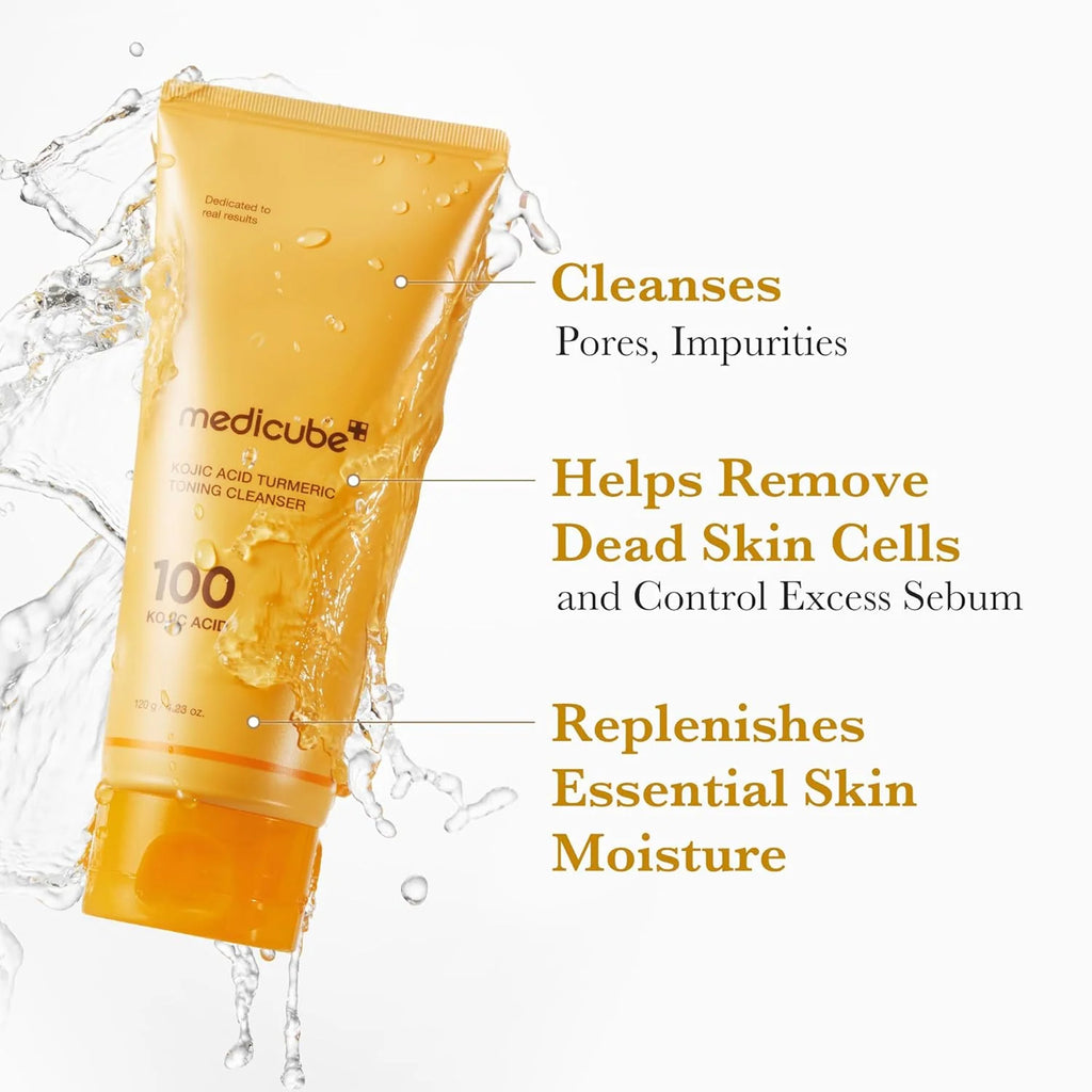 The Key Benefits of using Medicube Kojic Acid Turmeric Toning Cleanser 