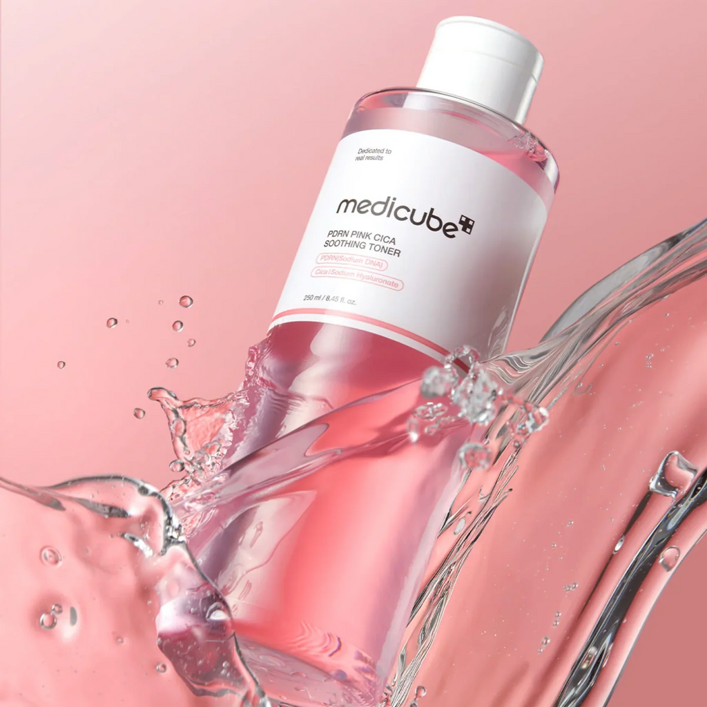 Medicube PDRN Pink Cica Soothing Toner available on Qasr Jamal Store