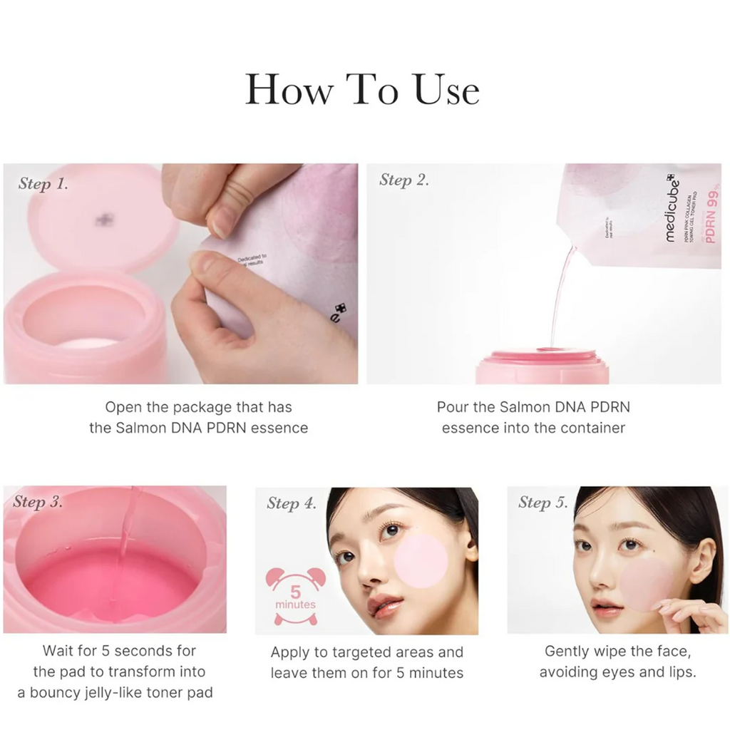 The Key Benefits of Medicube PDRN Pink Collagen Toning Gel Toner Pad