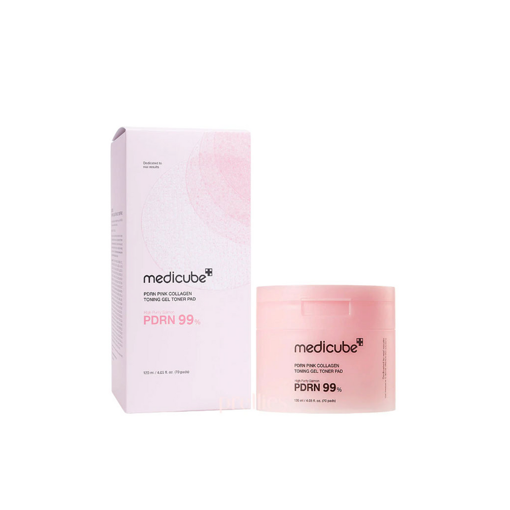 Medicube PDRN Pink Collagen Toning Gel Toner Pad available on Qasr Jamal Store