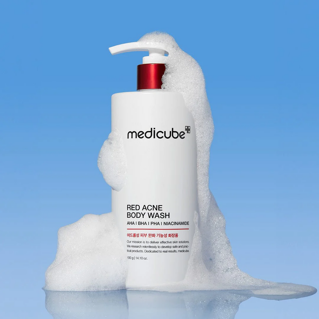 Medicube Red Acne Body Wash available on Qasr Jamal Store