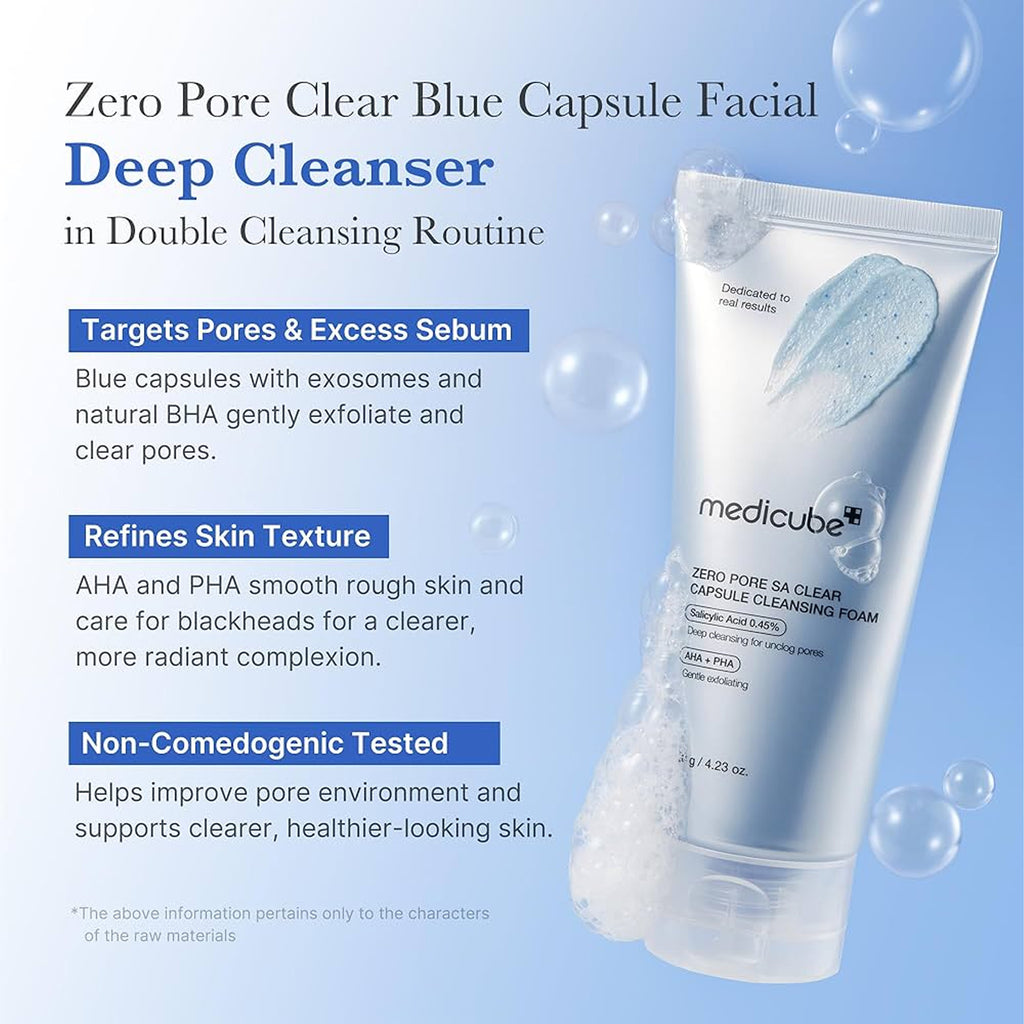 The Key Benefits of Medicube Zero Pore SA Clear Capsule Cleansing Foam 
