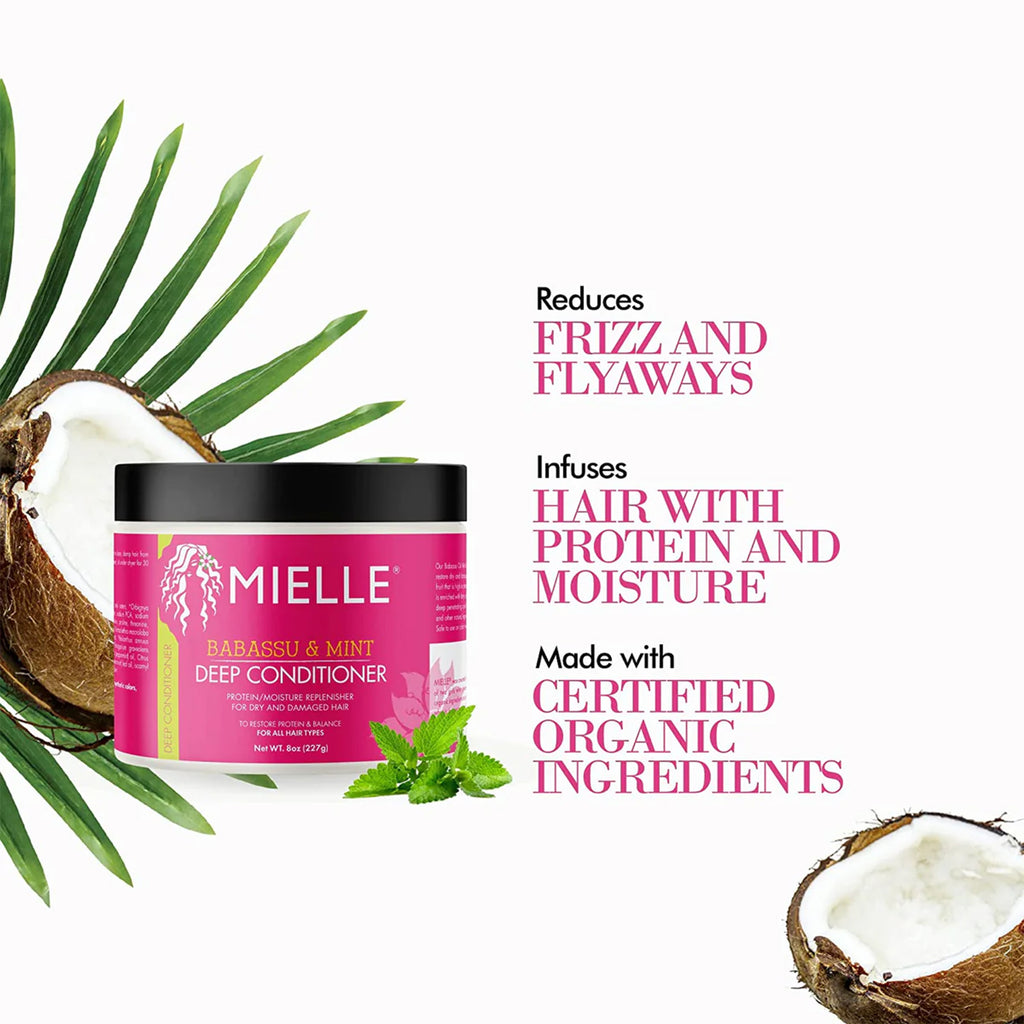 Image showing Mielle Babassu Oil & Mint Deep Conditioner - 227g.