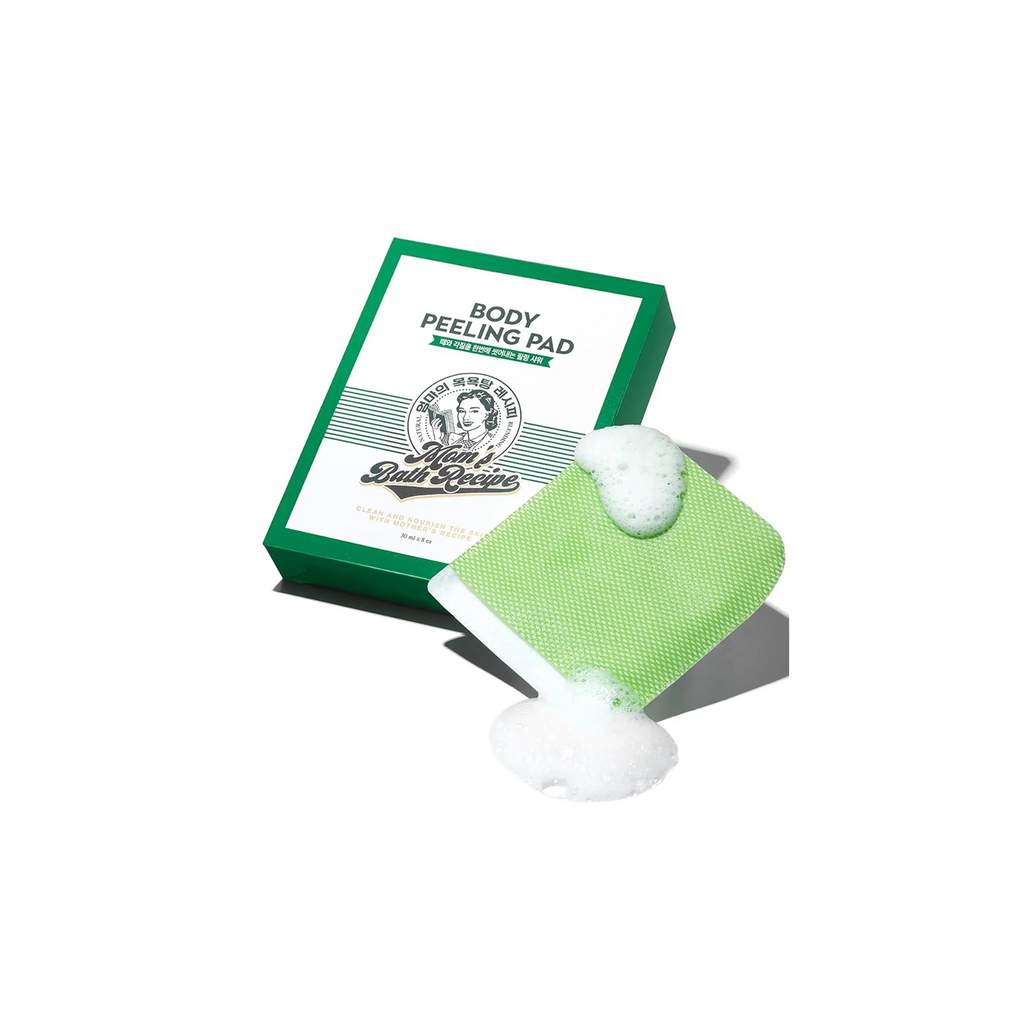 The whole box of Mom's Bath Recipe Body Peeling Pad Box Orginal