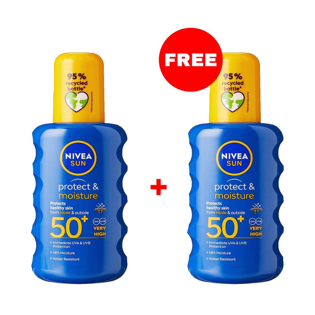 Buy 1 Get 1 FREE Nivea Sun Protect & Moisture Spray SPF50 - 200ml