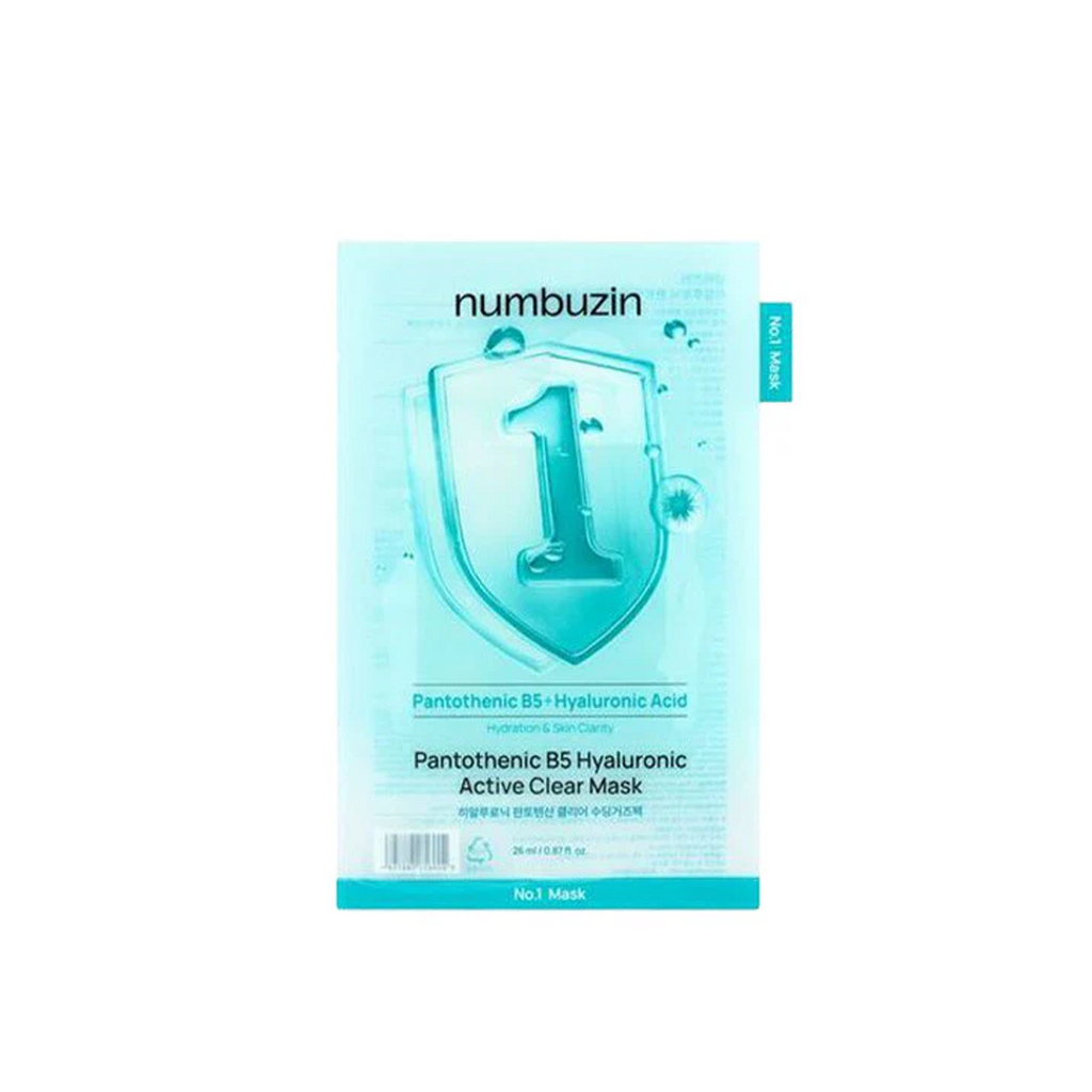 The product of Numbuzin No.1 Pantothenic B5 Hyaluronic Active Clear Mask