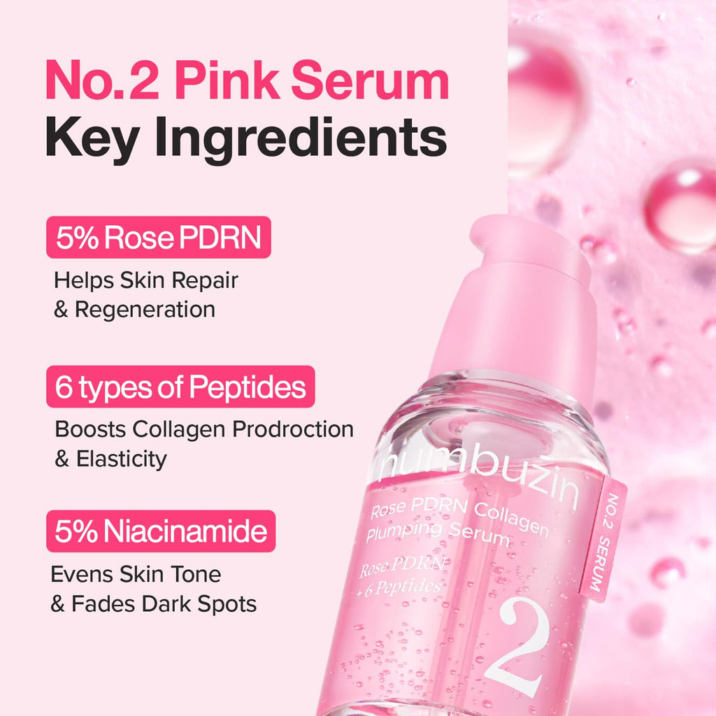 The Key Benefits of Numbuzin No.2 Rose PDRN Collagen Plumping Serum