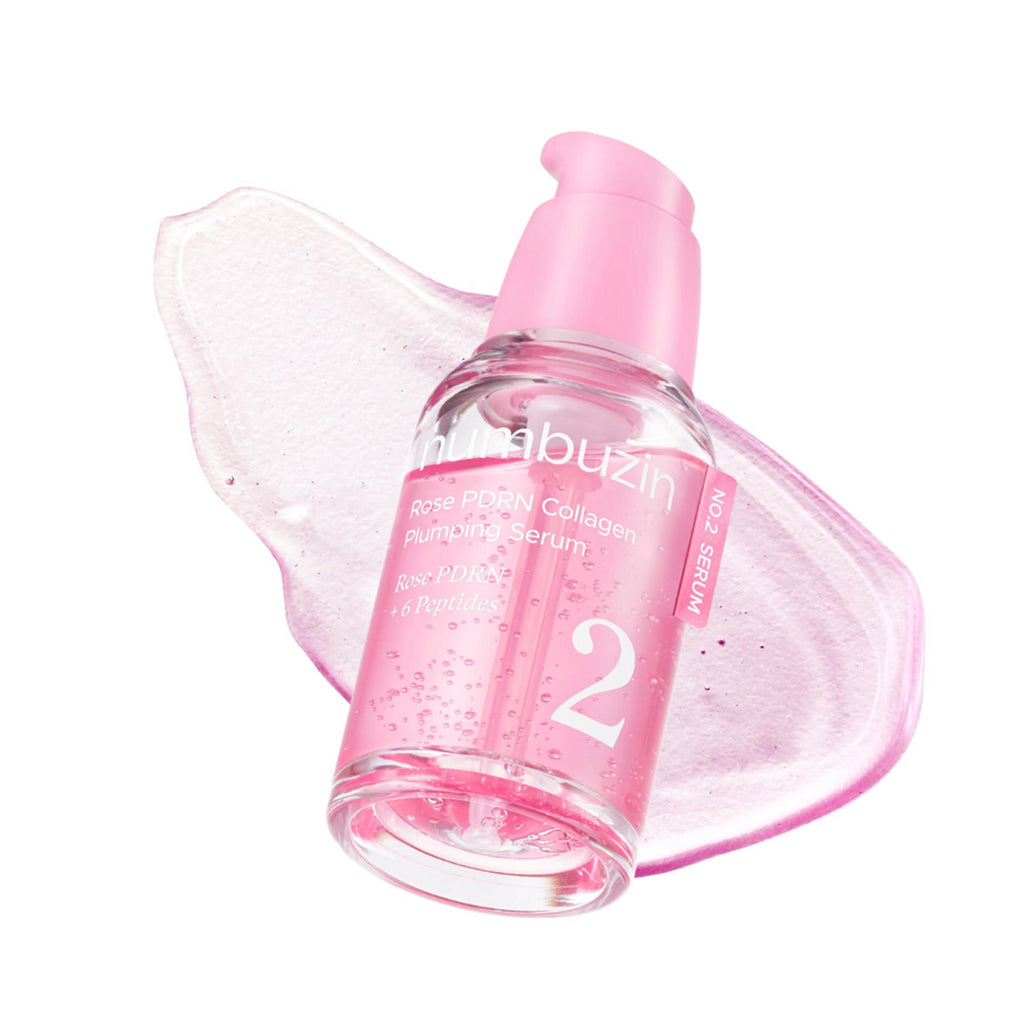 Numbuzin No.2 Rose PDRN Collagen Plumping Serum available on qasrjamal store
