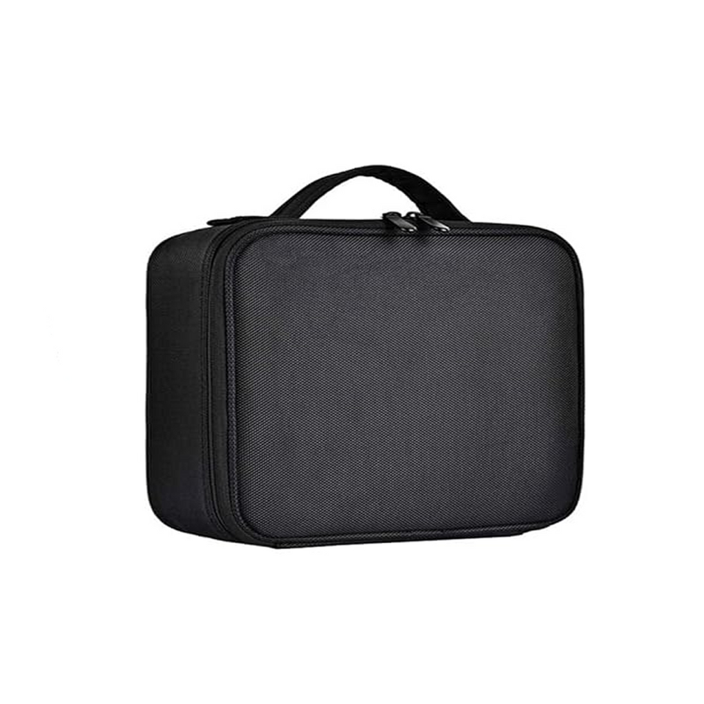 The Black colour bag of Portable Travel Makeup Organizer Case 