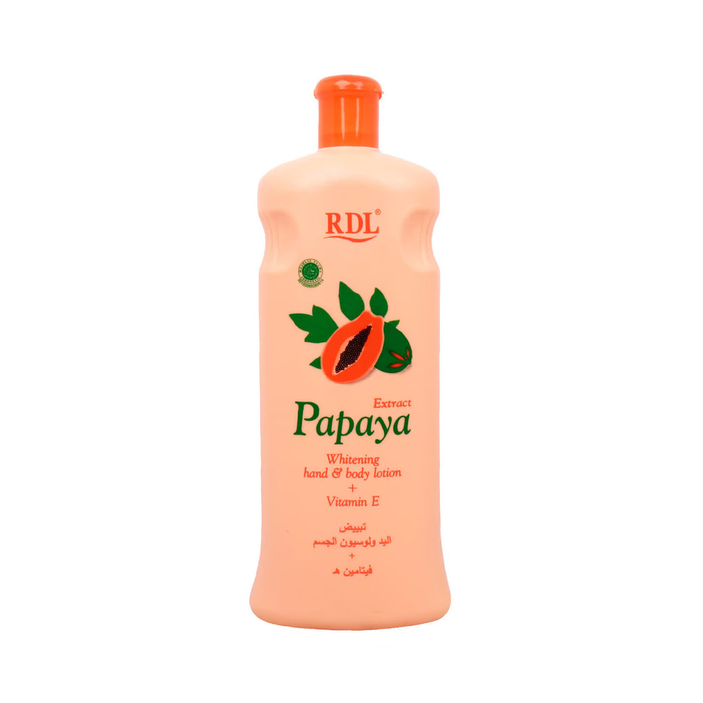 RDL Papaya Extract Whitening Hand & Body Lotion + Vitamin E -600 ml