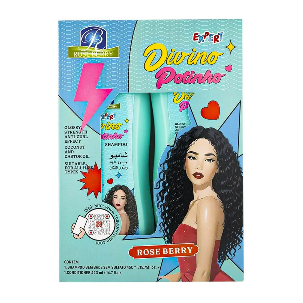 Roseberry Divino Potinho Shampoo + Conditioner available on Qasr Jamal Store