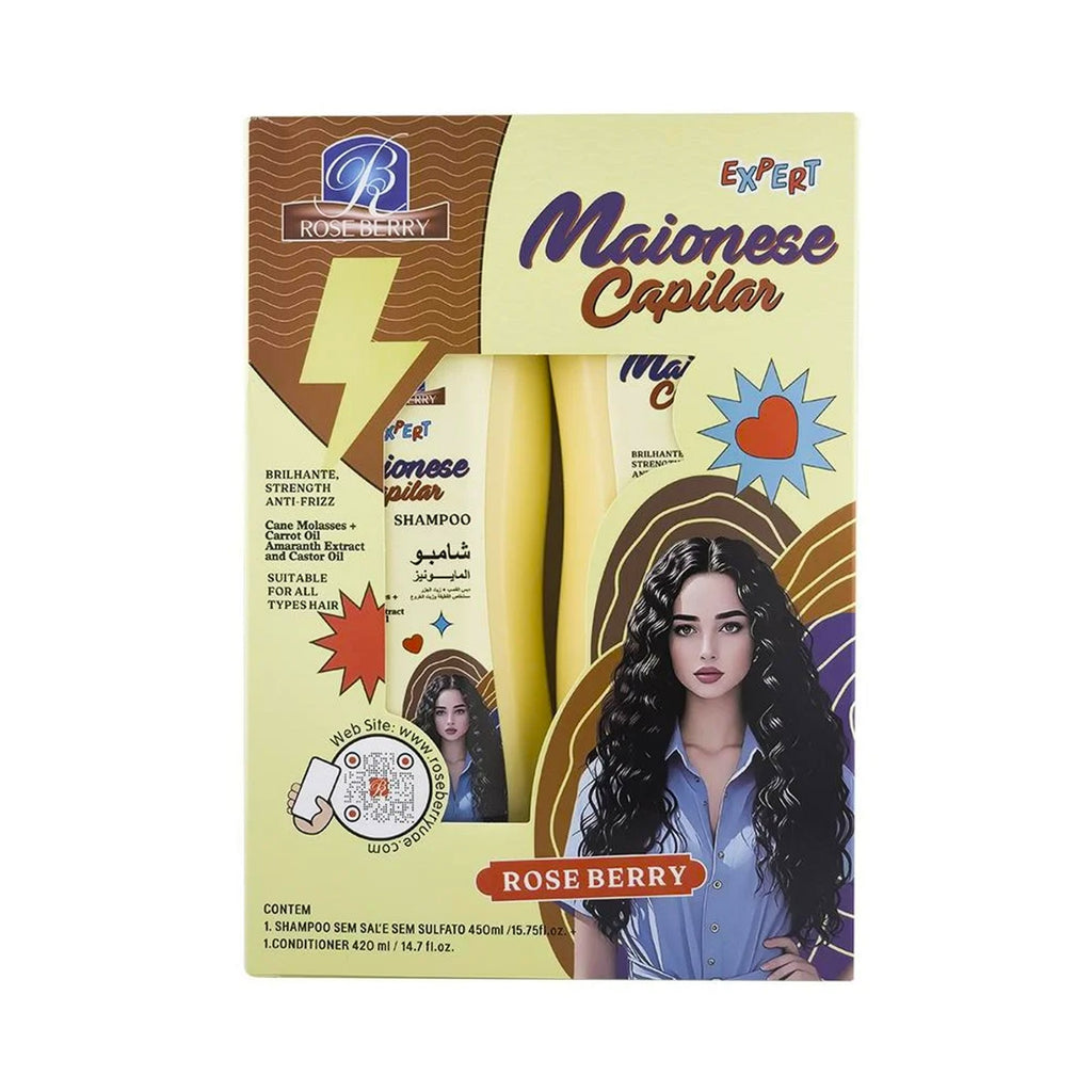 Roseberry Maionese Capilar Brilhante Shampoo + Conditioner available on Qasr Jamal.